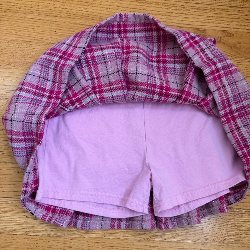 GAP Pink Plaid Kids Skort - Picture 5 of 5